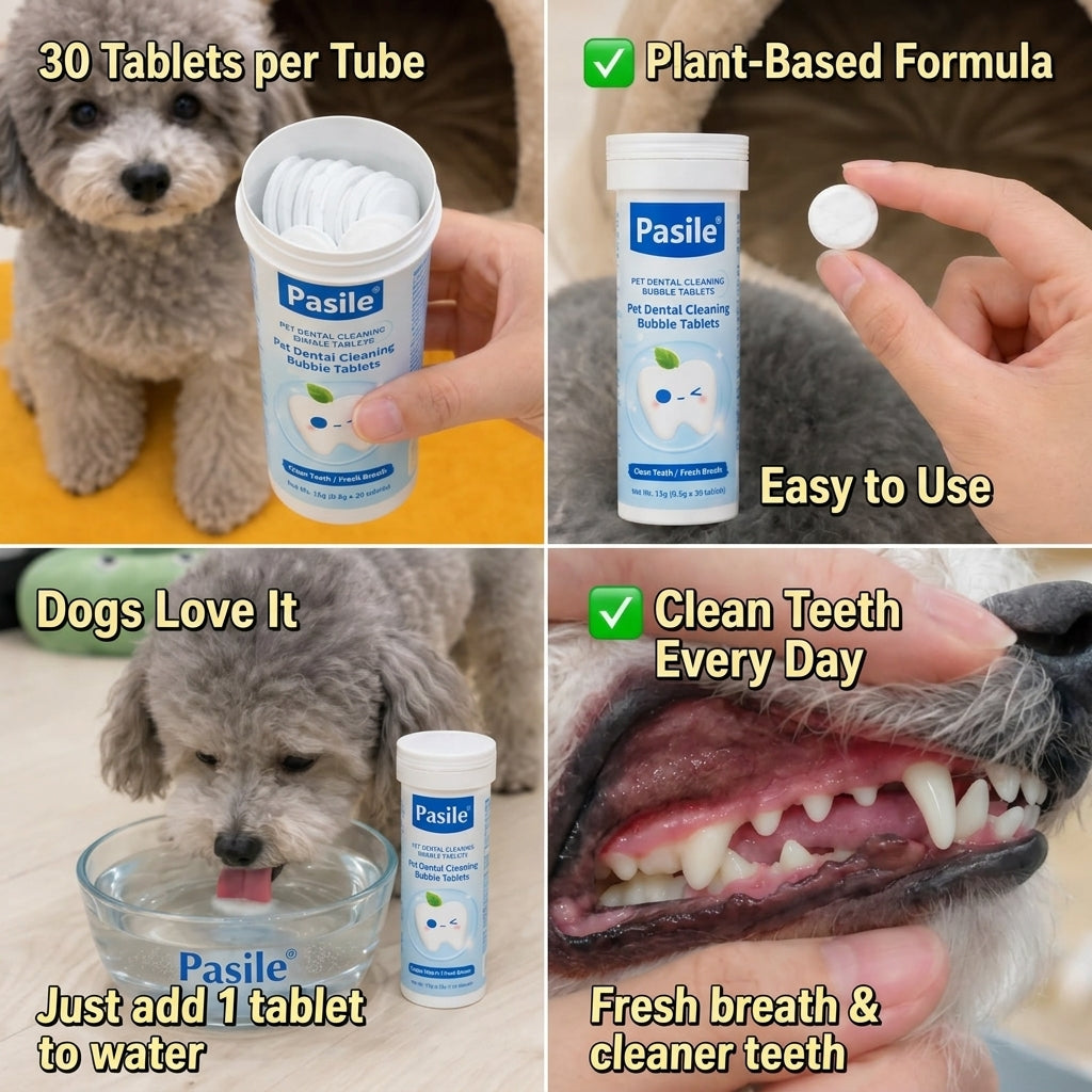 Paisile Pet Dental Cleaning Tablets