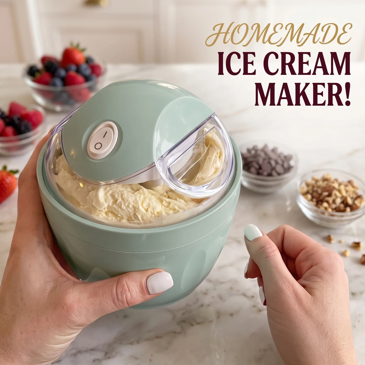 Ice Cream Maker | Homemade Scoops In Minutes