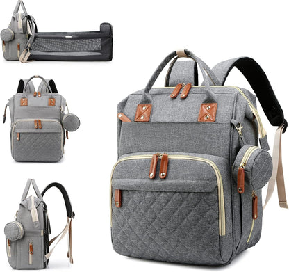 3-in-1 Diaper Bag Backpack – With Foldable Changing Station