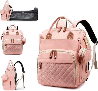 3-in-1 Diaper Bag Backpack – With Foldable Changing Station