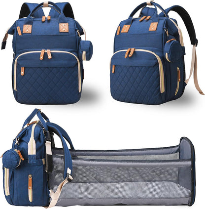 3-in-1 Diaper Bag Backpack – With Foldable Changing Station