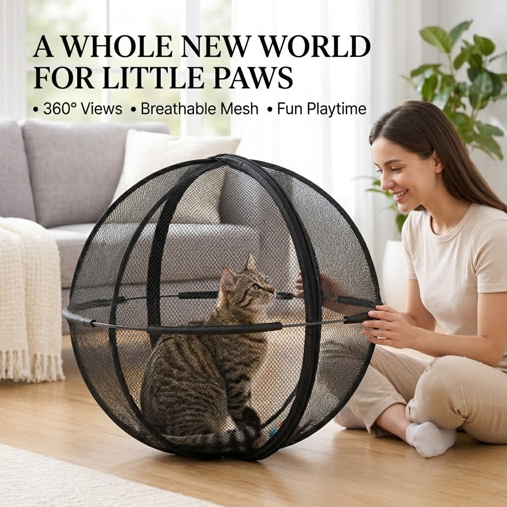 360° Rolling Pet Playpen – Indoor and Outdoor Fun