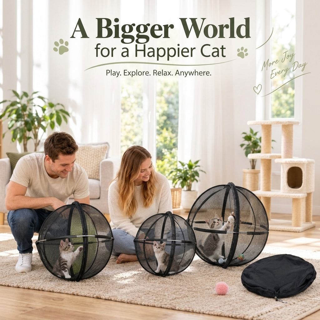 360° Rolling Pet Playpen – Indoor and Outdoor Fun