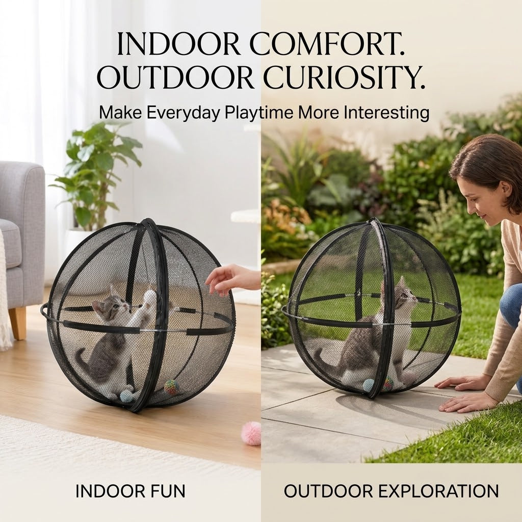 360° Rolling Pet Playpen – Indoor and Outdoor Fun