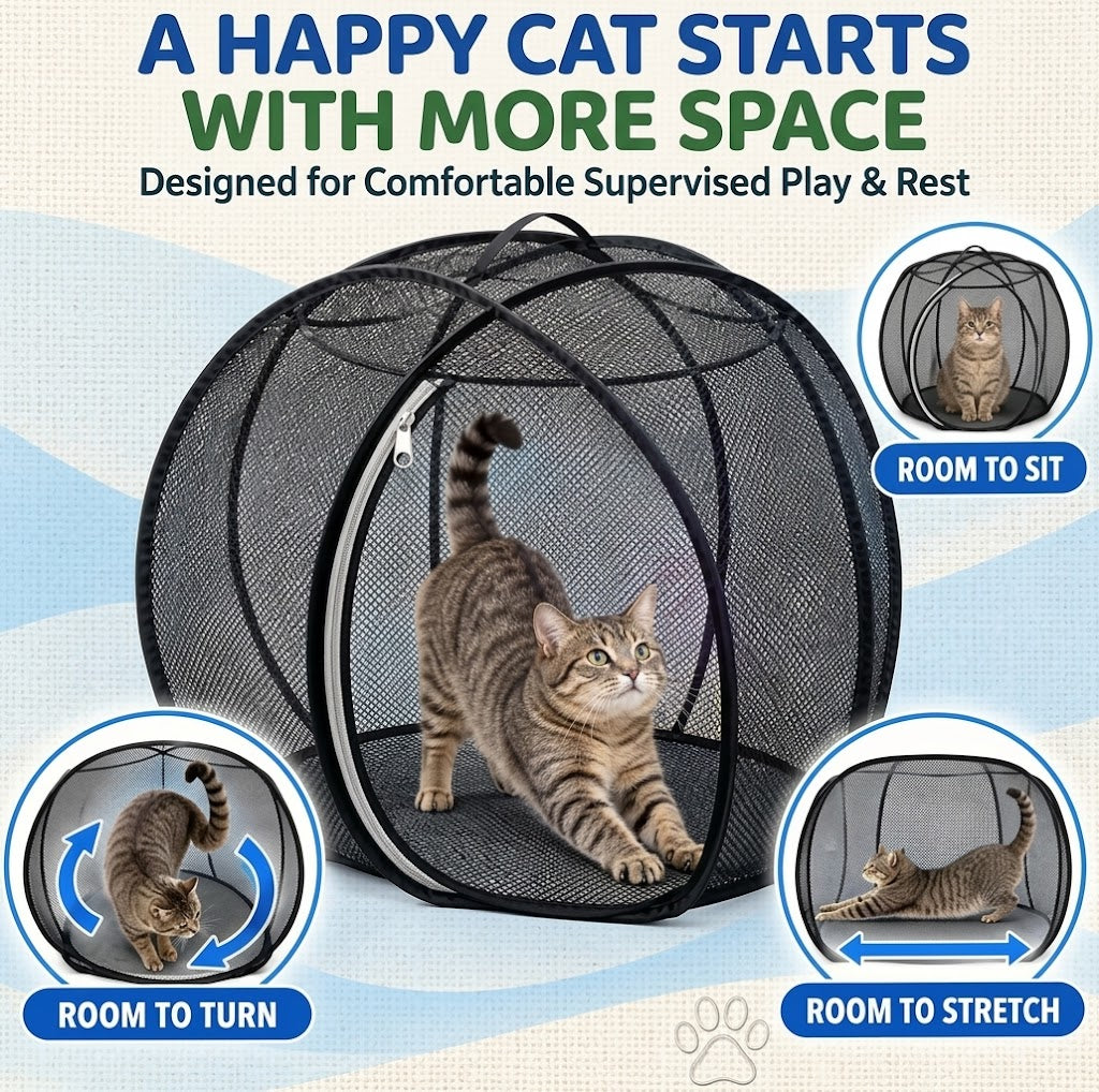 360° Rolling Pet Playpen – Indoor and Outdoor Fun