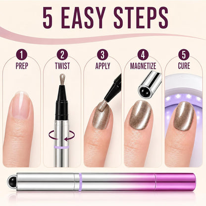 Gel Nail Pen | Create Magnetic Nails Easily