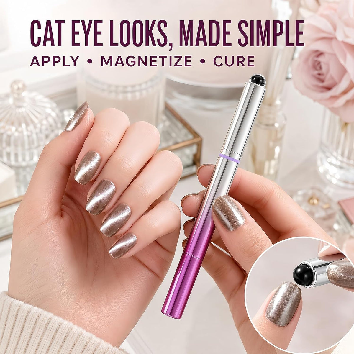 Gel Nail Pen | Create Magnetic Nails Easily