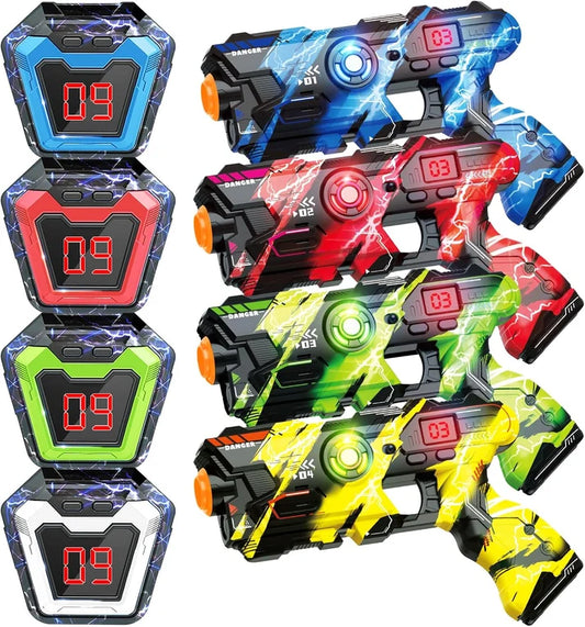 ArenaX Laser Tag Set | Blasters & Sensor Vests for Indoor and Outdoor Play