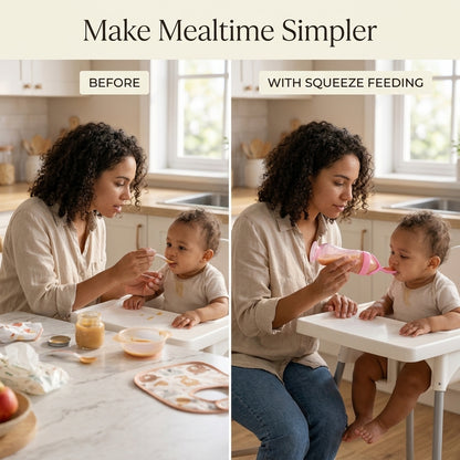 Silicone Baby Feeding Spoons – Easy Squeeze Food Dispenser
