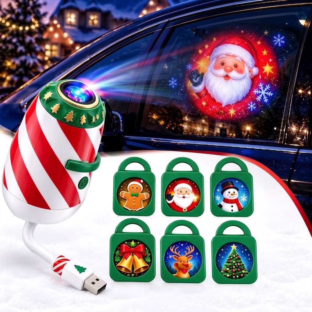 Christmas Car Projector | 24 Festive Window Designs
