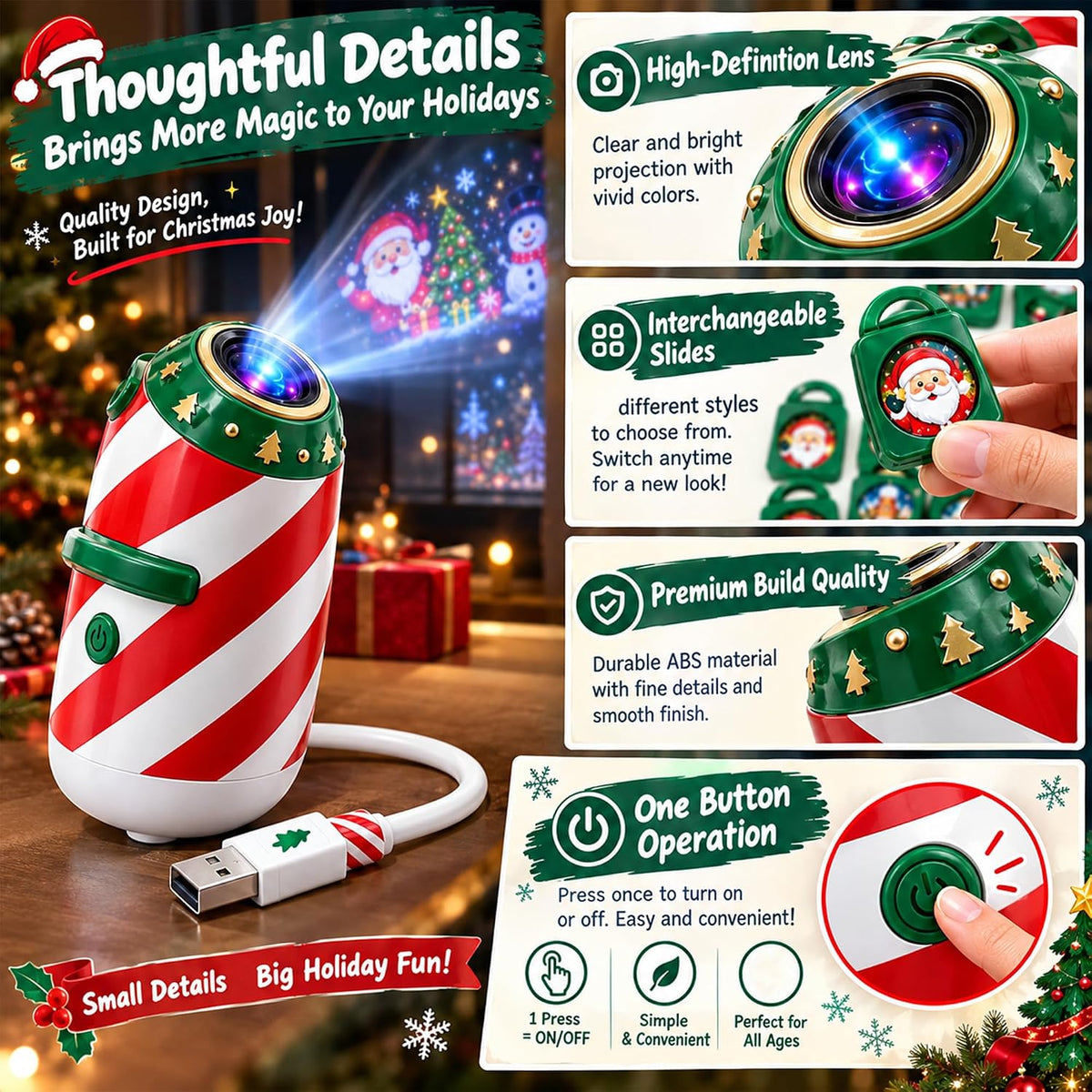 Christmas Car Projector | 24 Festive Window Designs