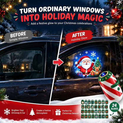 Christmas Car Projector | 24 Festive Window Designs