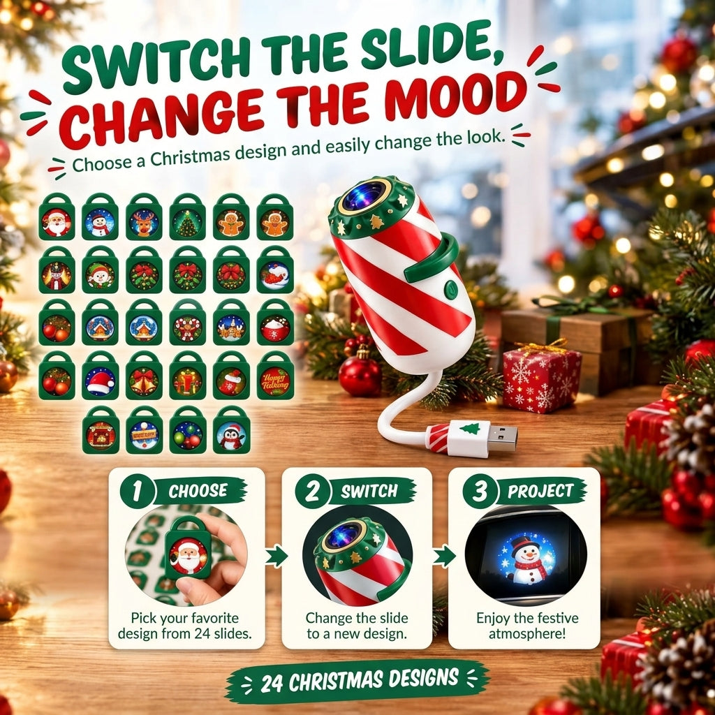 Christmas Car Projector | 24 Festive Window Designs