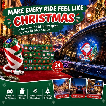 Christmas Car Projector | 24 Festive Window Designs