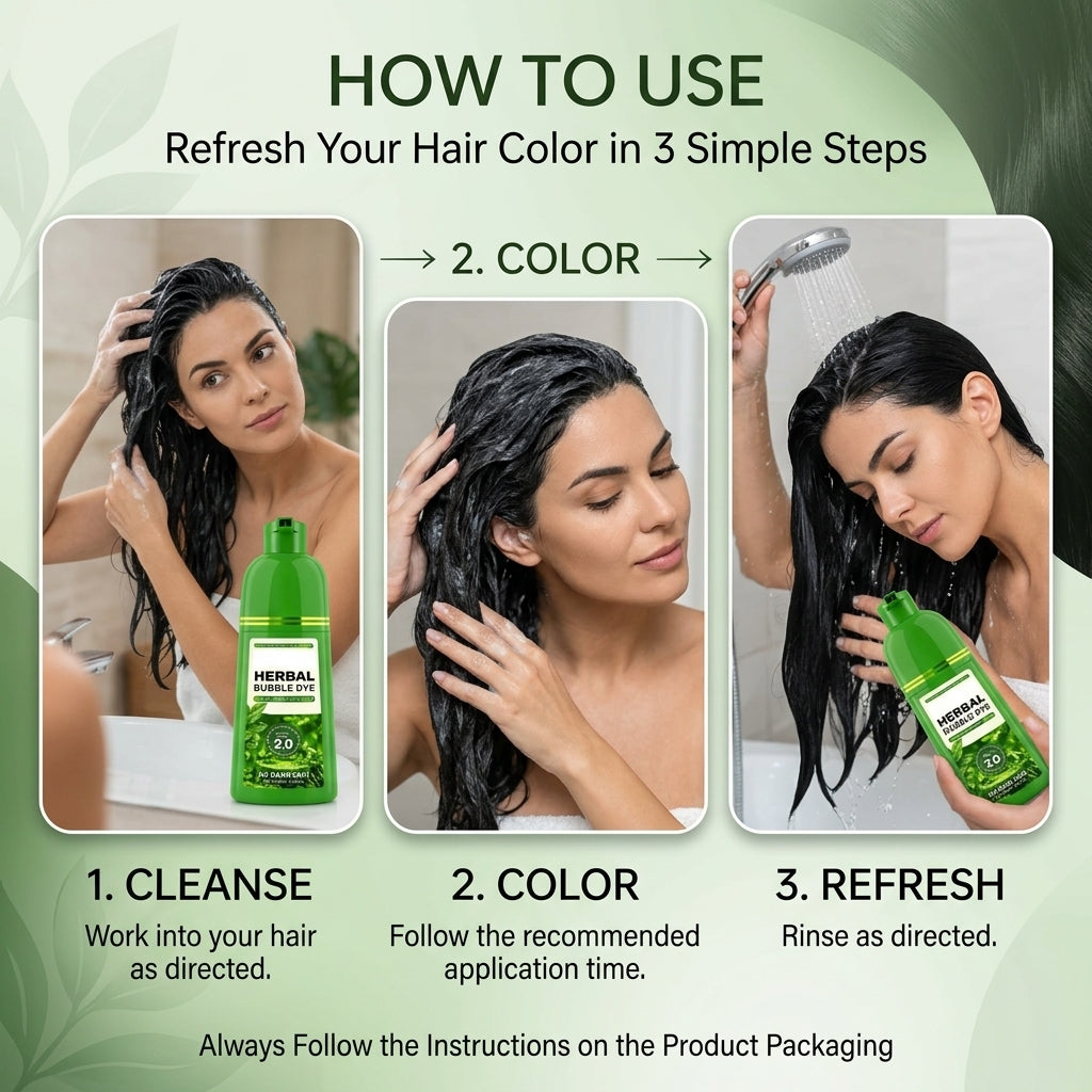 3-in-1 Hair Color Shampoo - Easy At-Home Color Refresh
