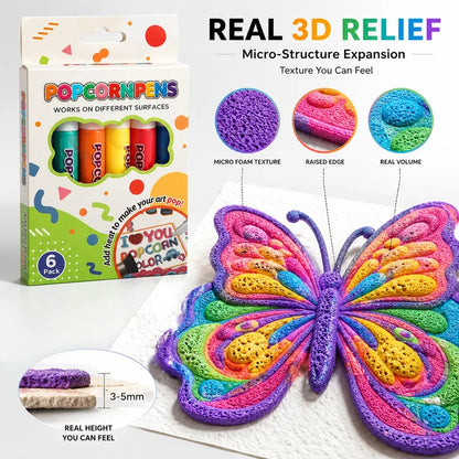 Topacme® 3D Relief Art Pen – Turn Flat Drawings Into Touchable 3D Art🪄