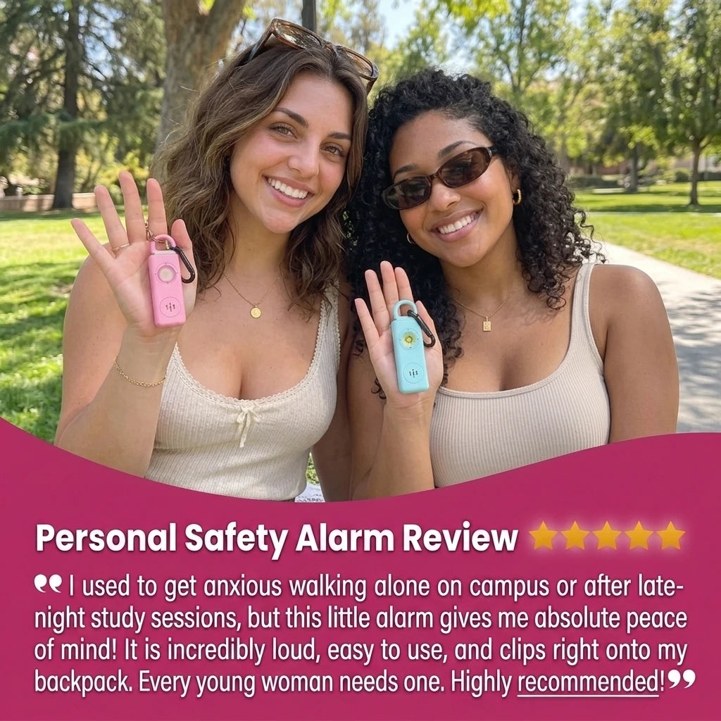 Personal Safety Alarm – Loud Sound and Flashing Light