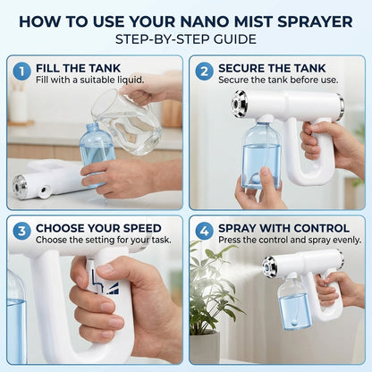 Nano Mist Sprayer – Fine, Even Spray for Quick Everyday Cleaning