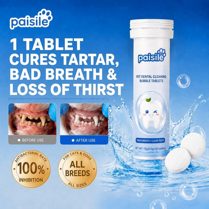 Paisile Pet Dental Cleaning Tablets