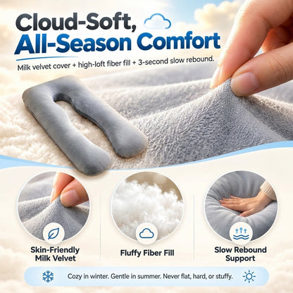 Road Trip Cloud Pillow – Soft U-Shape Car Cushion