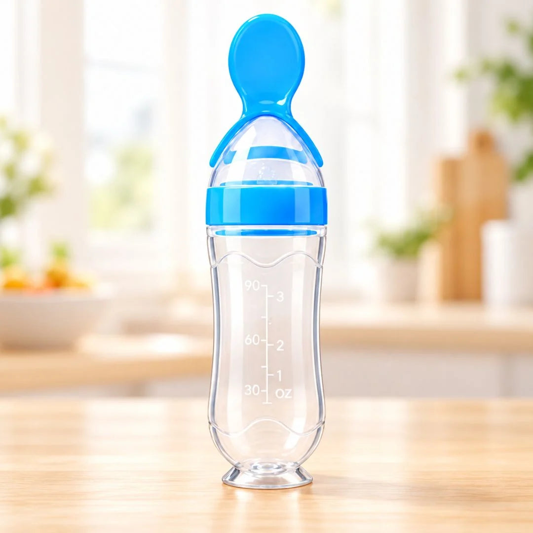Silicone Baby Feeding Spoons – Easy Squeeze Food Dispenser