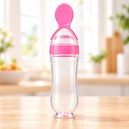 Silicone Baby Feeding Spoons – Easy Squeeze Food Dispenser