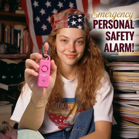 Personal Safety Alarm – Loud Sound and Flashing Light