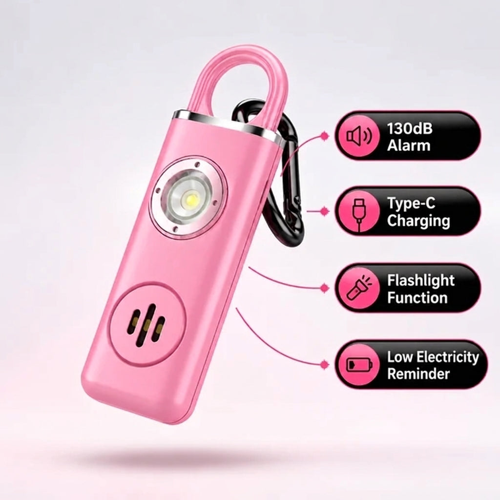 Personal Safety Alarm – Loud Sound and Flashing Light