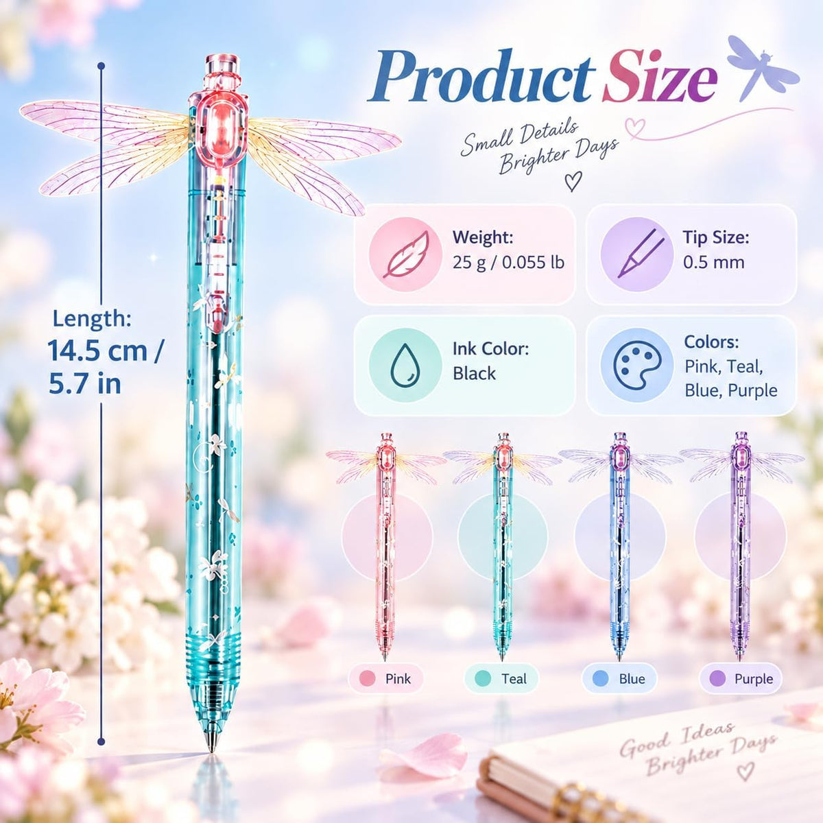 Dragonfly Gel Pen — Smooth Writing With Playful Moving Wings