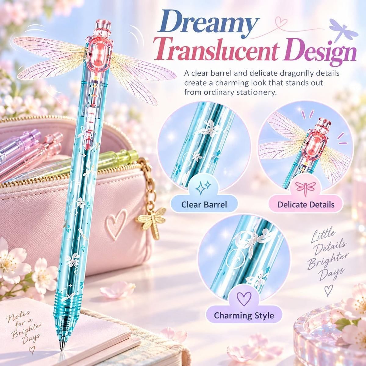 Dragonfly Gel Pen — Smooth Writing With Playful Moving Wings