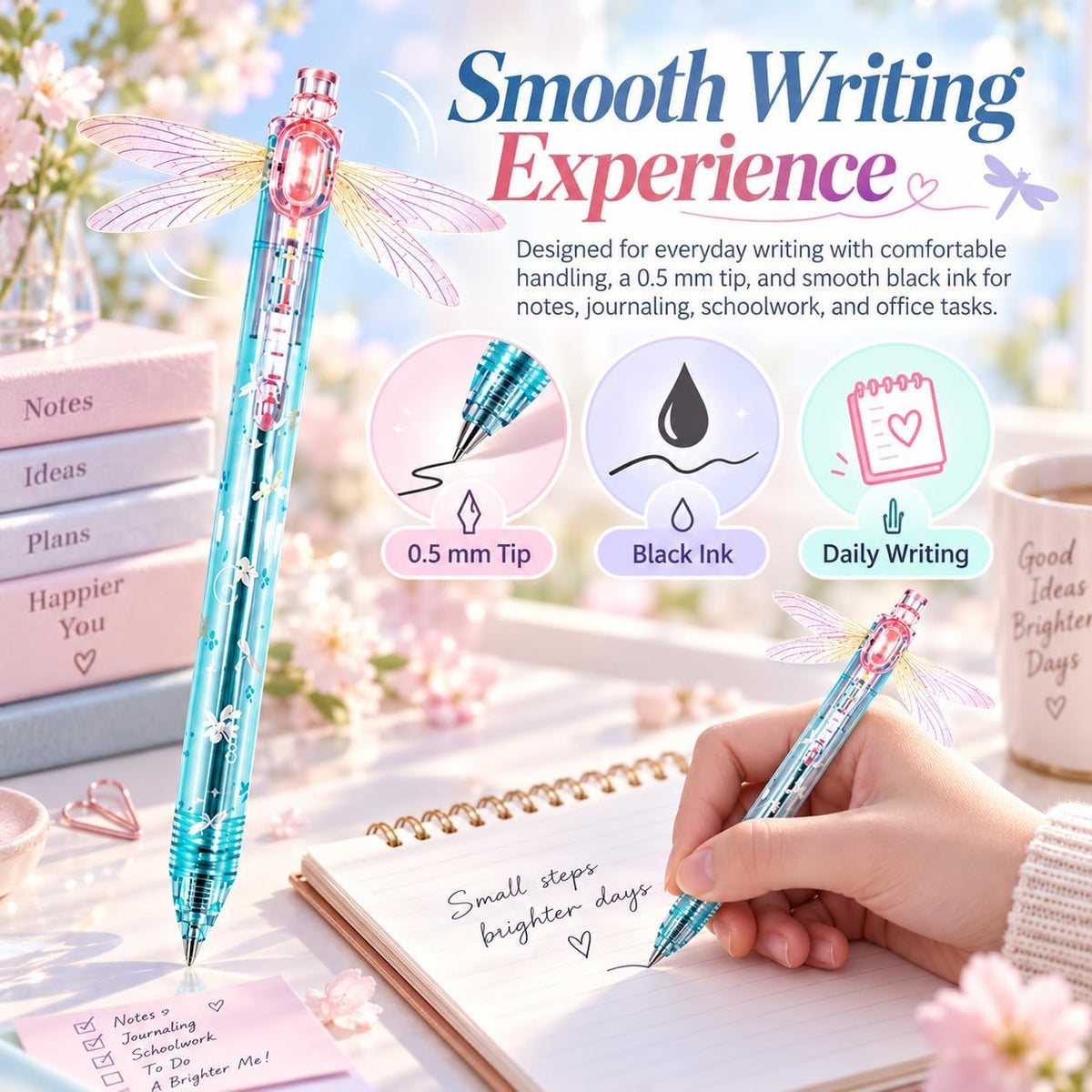 Dragonfly Gel Pen — Smooth Writing With Playful Moving Wings