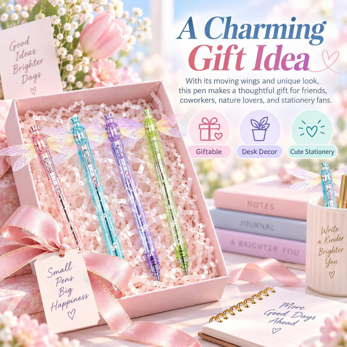 Dragonfly Gel Pen — Smooth Writing With Playful Moving Wings
