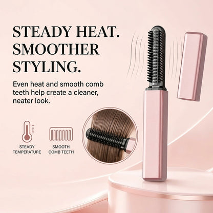 Portable Wireless Hair Styling Comb – Smooth Hair Anytime, Anywhere