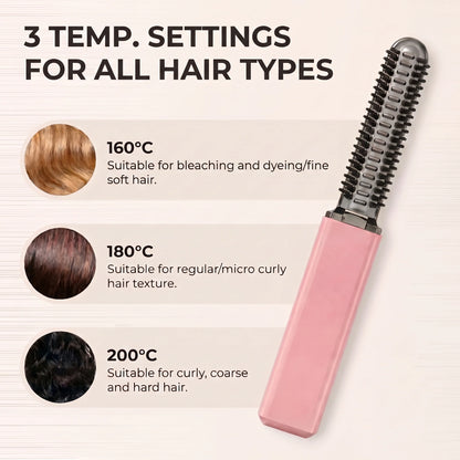 Portable Wireless Hair Styling Comb – Smooth Hair Anytime, Anywhere
