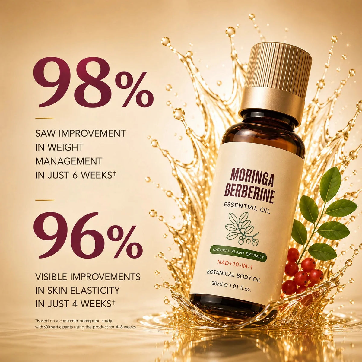 Moringa Sculpting Oil | Firm, Smooth & Tone Problem Areas