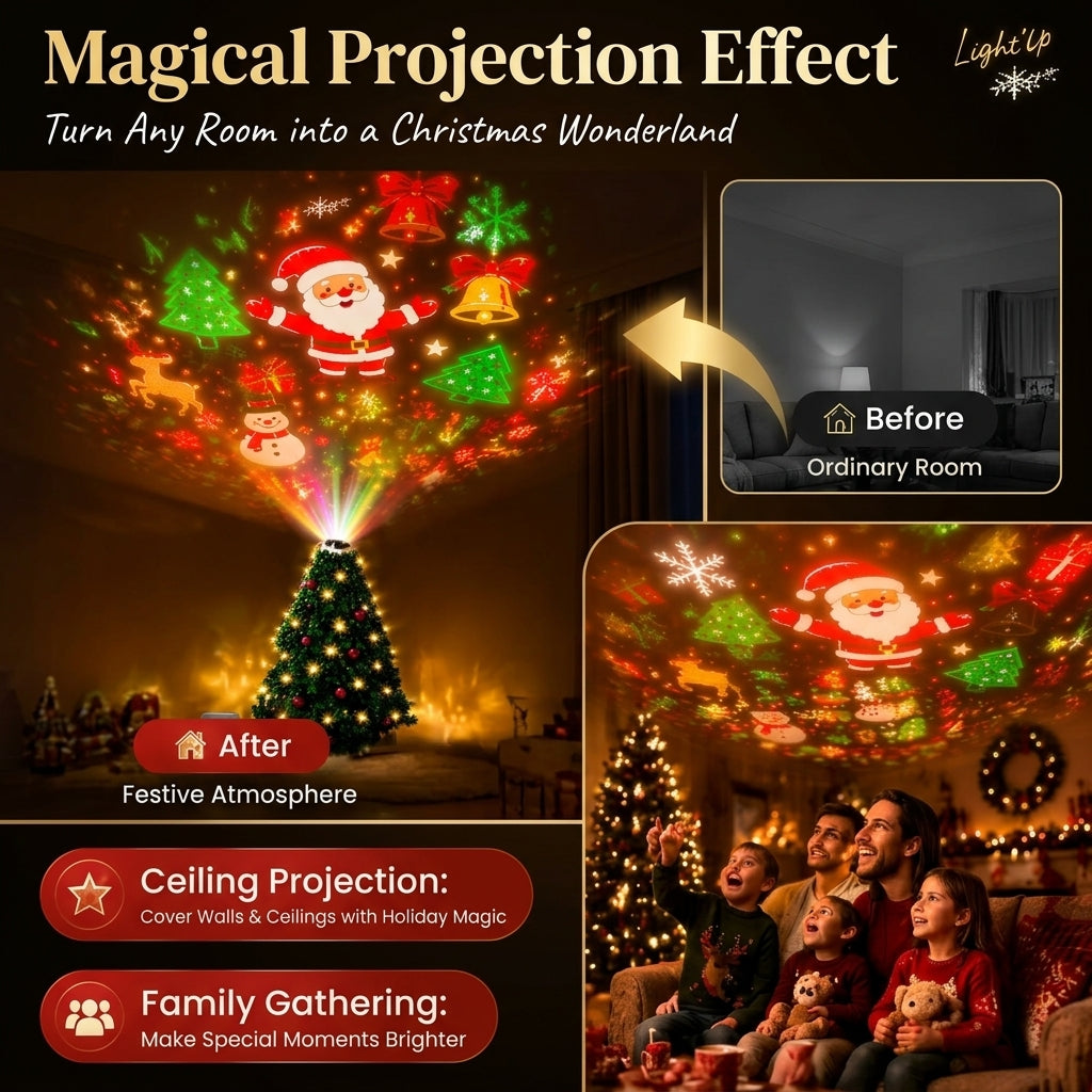Christmas Projector Light | Turn Any Room Into Christmas Magic